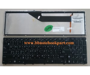 Asus Keyboard  คีย์บอร์ด K50 K50A K50C K50ID K50IE K50IJ K50IL K50IN K50IP / K51 / K70 K70IJ / F52 F52Q / X5DC X70I Series ภาษาไทย / อังกฤษ